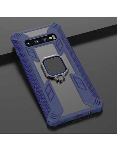 Coque antichoc Galaxy S10 Plus Warrior style Bleu