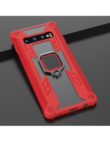Coque antichoc Galaxy S10 Plus Warrior style Rouge
