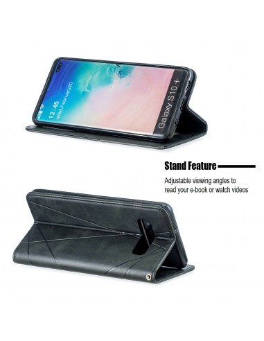 Etui portefeuille Galaxy S10 Plus Design & Business Noir
