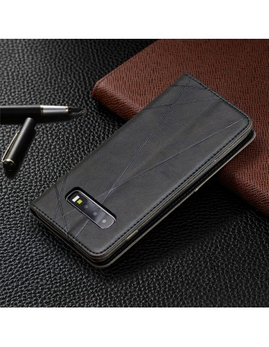 Etui portefeuille Galaxy S10 Plus Design & Business Noir