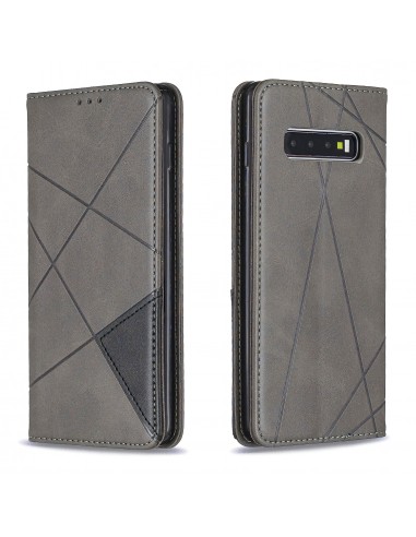 Etui portefeuille Galaxy S10 Plus Design & Business Gris