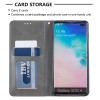 Etui portefeuille Galaxy S10 Plus Design & Business Gris