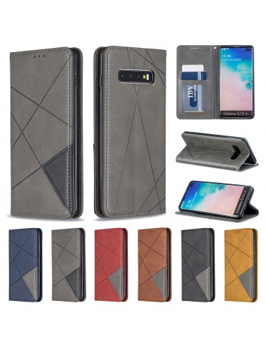 Etui portefeuille Galaxy S10 Plus Design & Business Gris