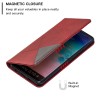 Etui portefeuille Galaxy S10 Plus Design & Business Rouge