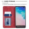 Etui portefeuille Galaxy S10 Plus Design & Business Rouge
