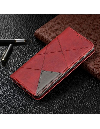 Etui portefeuille Galaxy S10 Plus Design & Business Rouge