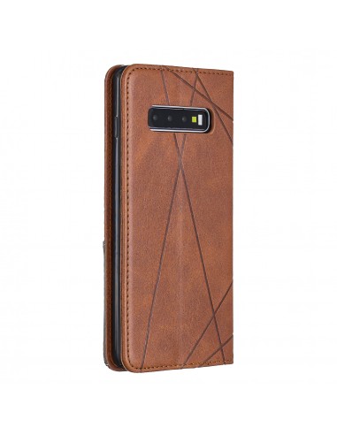 Etui portefeuille Galaxy S10 Plus Design & Business Marron