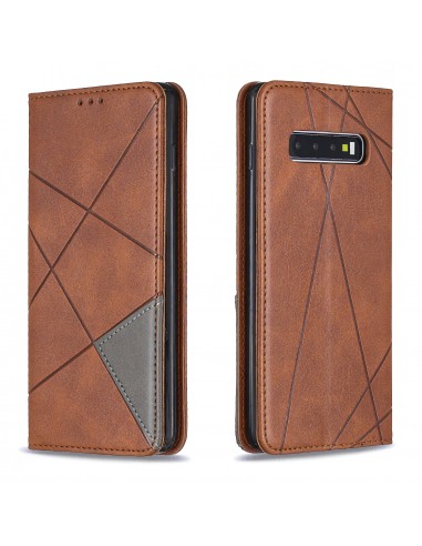 Etui portefeuille Galaxy S10 Plus Design & Business Marron