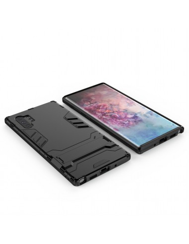 Coque anitchoc Galaxy Note 10 Plus Hybride avec support Noir