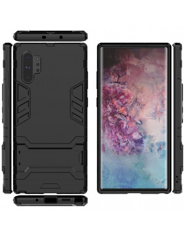 Coque anitchoc Galaxy Note 10 Plus Hybride avec support Noir