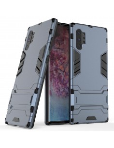 Coque anitchoc Galaxy Note 10 Plus Hybride avec support Bleu foncé