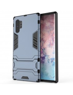 Coque anitchoc Galaxy Note 10 Plus Hybride avec support Bleu foncé 2