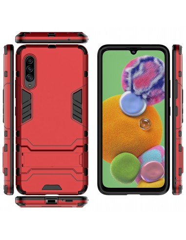 Coque antichoc Galaxy A90 Hybride Cool Armor Rouge