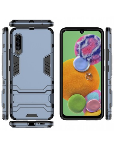 Coque antichoc Galaxy A90 Hybride Cool Armor Bleu foncé