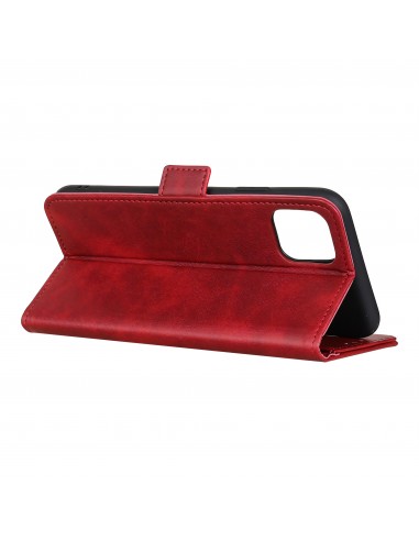 Etui portefeuille Galaxy S10 Lite et A91 fermeture magnétique Rouge