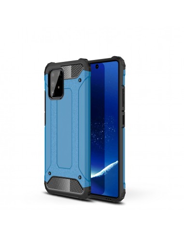 Coque antichoc Galaxy S10 Lite et A91 Hybride Armor Guard Bleu clair