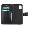 Etui de protection Galaxy S10 Lite et A91 Style cuir - Papillons et fleurs Noir