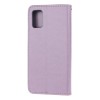 Etui de protection Galaxy S10 Lite et A91 Style cuir - Papillons et fleurs Violet