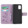 Etui de protection Galaxy S10 Lite et A91 Style cuir - Papillons et fleurs Violet