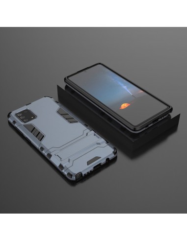 Coque antichoc Galaxy Note 10 Lite et Galaxy A81 Bleu