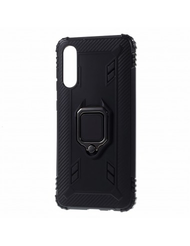 Coque antichoc Galaxy A70 avec anneau Noir
