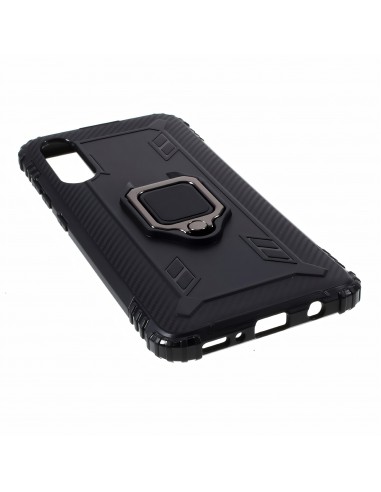 Coque antichoc Galaxy A70 avec anneau Noir
