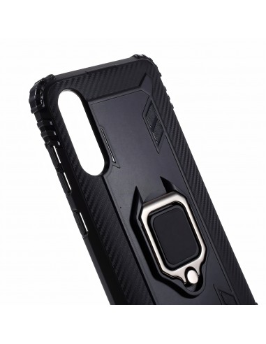 Coque antichoc Galaxy A70 avec anneau Noir