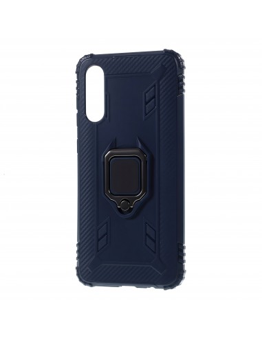 Coque antichoc Galaxy A70 avec anneau Bleu