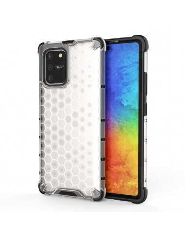 Coque antichoc Galaxy S10 Lite et A91 Honeycomb Transparent