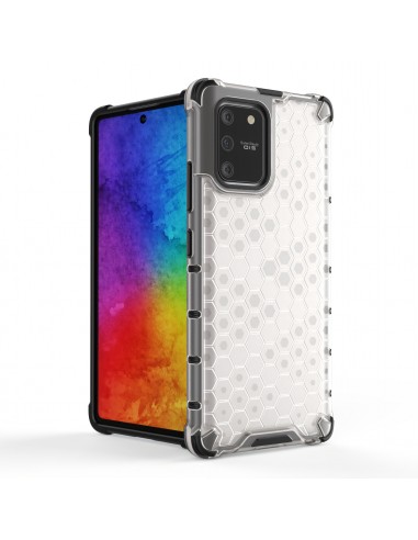 Coque antichoc Galaxy S10 Lite et A91 Honeycomb Transparent