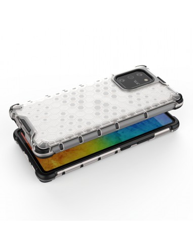 Coque antichoc Galaxy S10 Lite et A91 Honeycomb Transparent