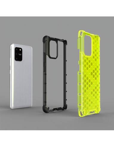 Coque antichoc Galaxy S10 Lite et A91 Honeycomb Transparent