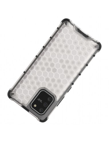 Coque antichoc Galaxy S10 Lite et A91 Honeycomb Transparent