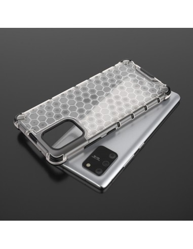 Coque antichoc Galaxy S10 Lite et A91 Honeycomb Transparent