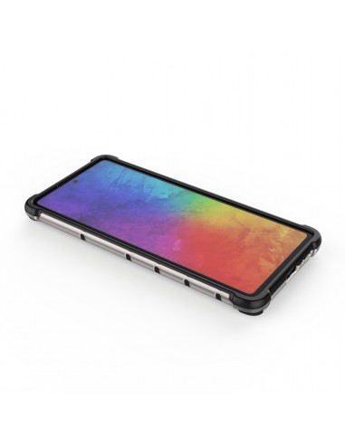 Coque antichoc Galaxy S10 Lite et A91 Honeycomb Transparent