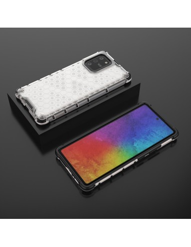 Coque antichoc Galaxy S10 Lite et A91 Honeycomb Transparent