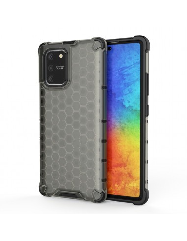 Coque antichoc Galaxy S10 Lite et A91 Honeycomb Noir