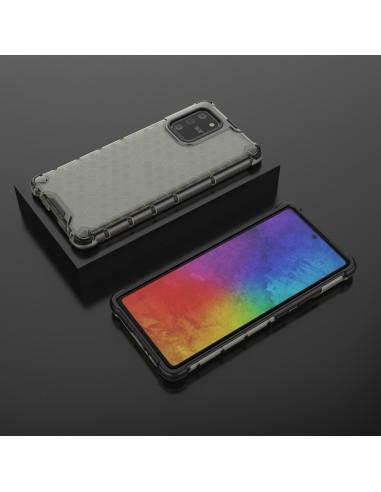 Coque antichoc Galaxy S10 Lite et A91 Honeycomb Noir