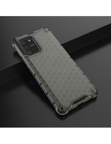 Coque antichoc Galaxy S10 Lite et A91 Honeycomb Noir