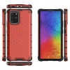 Coque antichoc Galaxy S10 Lite et A91 Honeycomb Rouge