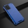 Coque antichoc Galaxy S10 Lite et A91 Honeycomb Bleu