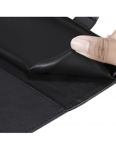 Etui portefeuille Galaxy A91 et Galaxy S10 Lite avec dragonne Noir