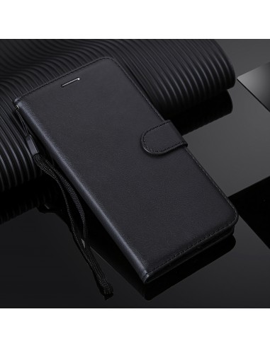 Etui portefeuille Galaxy A91 et Galaxy S10 Lite avec dragonne Noir