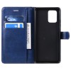 Etui portefeuille Galaxy A91 et Galaxy S10 Lite avec dragonne Bleu