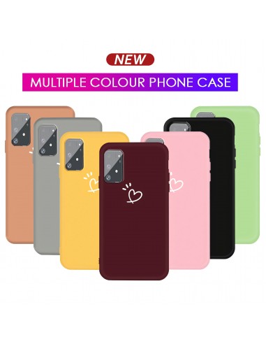 Coque silicone Galaxy S10 Lite et A91 Petit cœur Noir