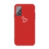 Coque silicone Galaxy S10 Lite et A91 Petit cœur Rouge