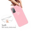 Coque silicone Galaxy S10 Lite et A91 Petit cœur Rose