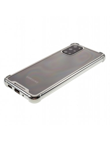 Coque silicone renforcé Galaxy S20 Plus Mercury Argent