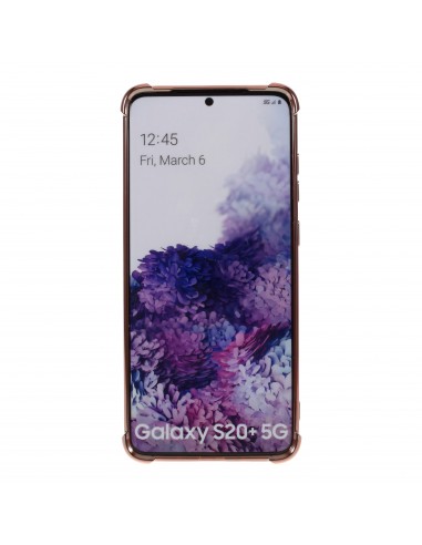 Coque silicone renforcé Galaxy S20 Plus Mercury Or Rose