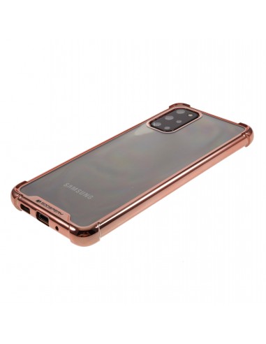 Coque silicone renforcé Galaxy S20 Plus Mercury Or Rose